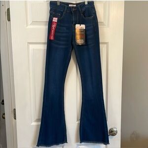 NWT Christian Louboutin Jeans Size 1=25 Flare leg Red Bottoms